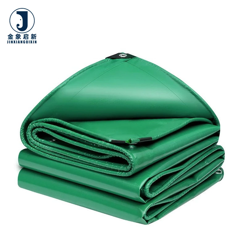 JX PVC Coated Tarpaulin/Cover for Farm Waterproof Warp Knitted Tent Pig Broiler Sheep Chicken Farm Plain Style