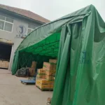 JX PVC Coated Tarpaulin/Cover for Farm Waterproof Warp Knitted Tent Pig Broiler Sheep Chicken Farm Plain Style