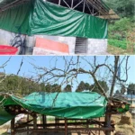 JX PVC Coated Tarpaulin/Cover for Farm Waterproof Warp Knitted Tent Pig Broiler Sheep Chicken Farm Plain Style
