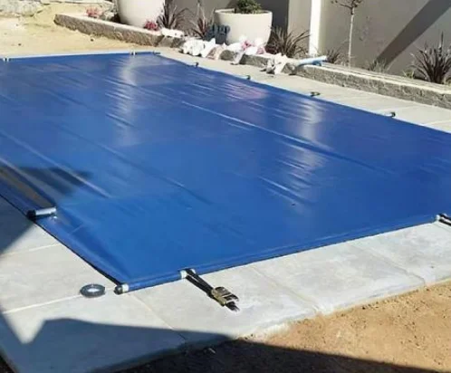 JX PVC Laminated Waterproof Breathable Anti-UV Blackout Organic Plain Weft Swimming Pool Covers Tarpaulin Coated
