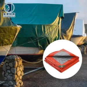 PE Coated Blackout Tarpaulin Poly Tarp with UV Protection Standard Size Fabric Sheet for Agriculture & Industrial Use