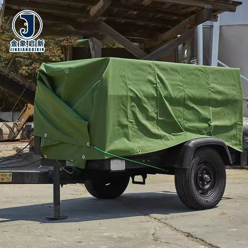 Commercial Custom Plain Boys 4 Foot Retractable Vinyl Canvas Truck Tarps Cover Heavy Duty Trailer Cargo Tarp for Sale
