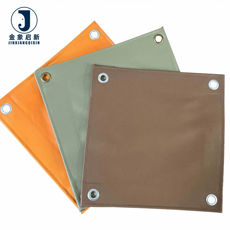 JX Fireproof 500gsm 600gsm Customizable PVC Tarpaulin Waterproof Truck Cargo Cover