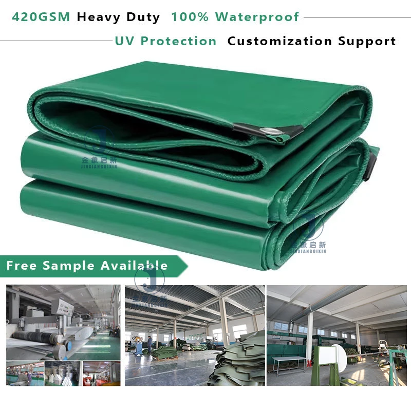 Best Quality 650gsm Waterproof Polyester Heavy Duty Bache PVC Tarpaulin Manufacturer