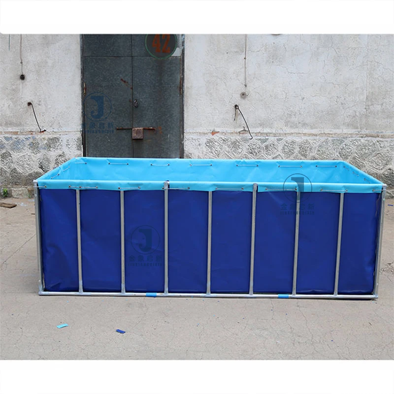 Coated PVC Laminated Tarpaulin Above Ground Swimming Pool Metal Frame High Tensile Foldable Tarp