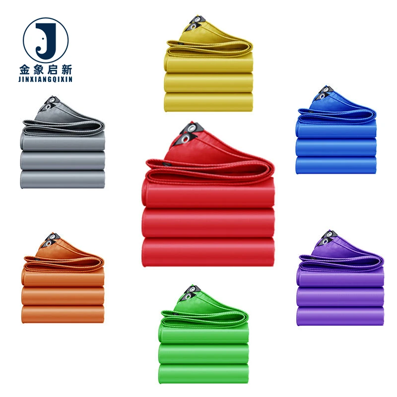 PVC-coated Waterproof Heavy-duty Vinyl Industrial Outdoor Reinforced Tarpaulins for Tents and Truck Covers