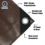 Multi Use Organic Breathable Plain Water Resistant PE Coated Blackout Heavy Duty Woven Canvas Tarpaulin UV Resistant Industrial