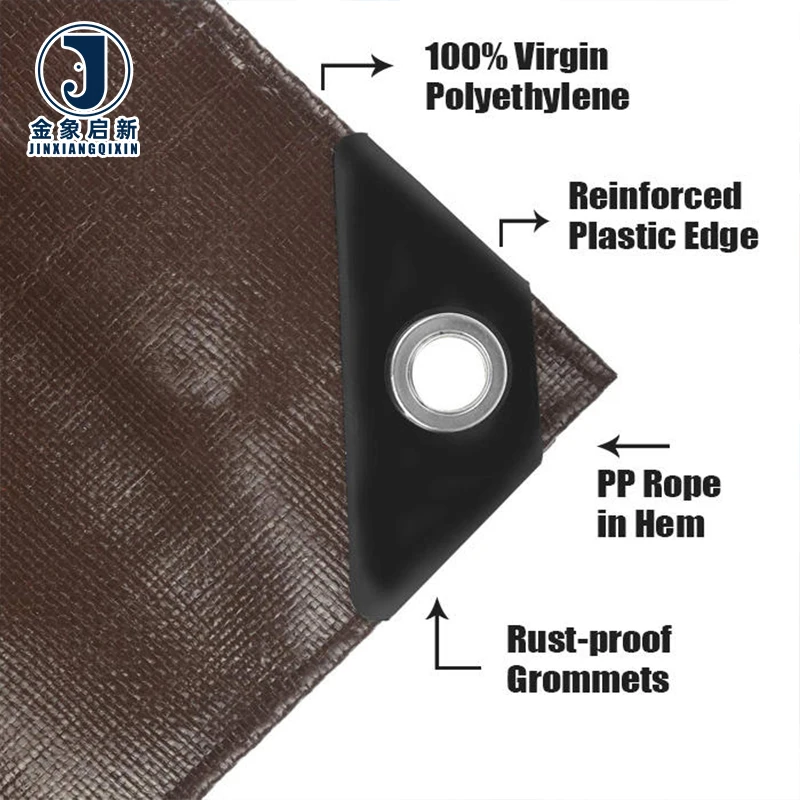 Multi Use Organic Breathable Plain Water Resistant PE Coated Blackout Heavy Duty Woven Canvas Tarpaulin UV Resistant Industrial