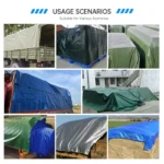 Factory Custom 9×11 Poultry Curtains Tarpaulin PVC Coated Waterproof and Anti-Static Tarp for Chicken Coop Farms