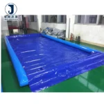 Inflatable Waterproof Eco-Friendly Plain Woven Warp Car Wash Containment Mat Water Collector UV Stabilized Lightweight PVC