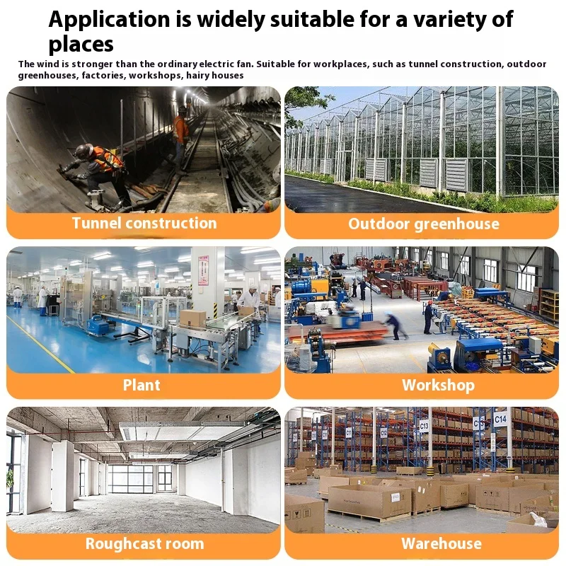 Portable 220V Axial Flow Exhaust Fan Ball Bearing Small Electric Blower for Tight Space Ventilation Cast Iron ODM Available