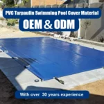 JX PVC Tarpaulin Swimming Pool Cover Material Knife Coated Fabric Waterproof UV-Resistant Windproof
