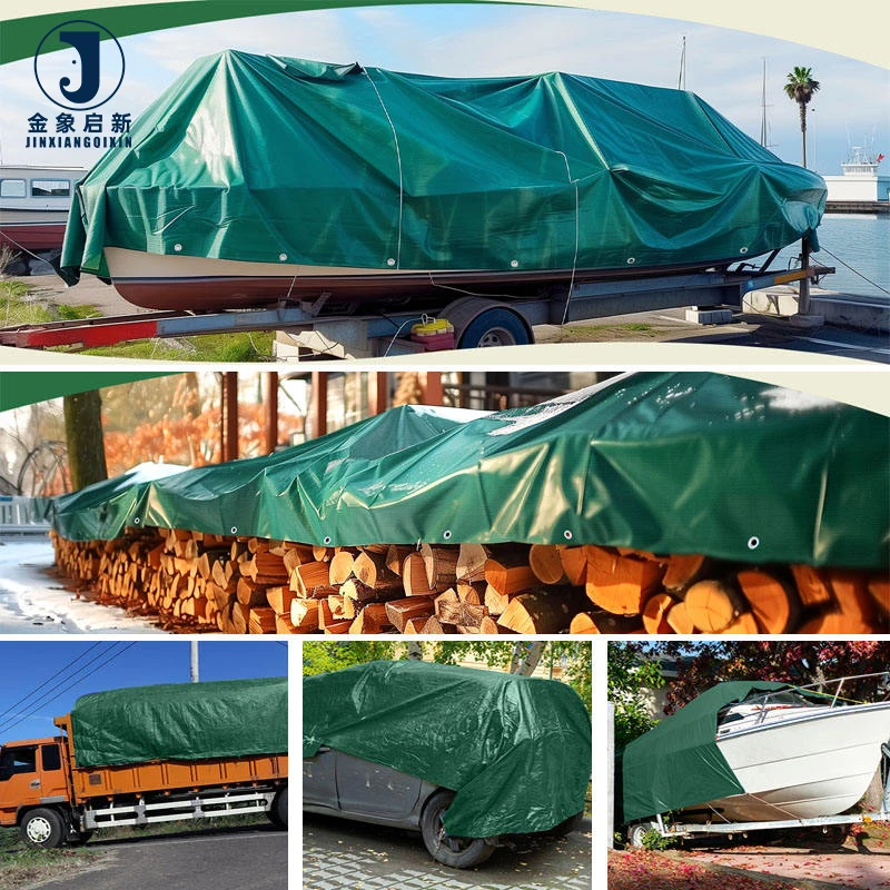 Waterproof Heavy Duty Coated Blackout Fish Pond Tarpaulin Truck Cover Sheet Tent Swimming Pool Liner Anti UV