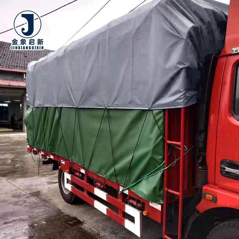 Customized Waterproof PVC Coated 600gsm Canvas 6m by 15m Tarpaulins for Truck Covers