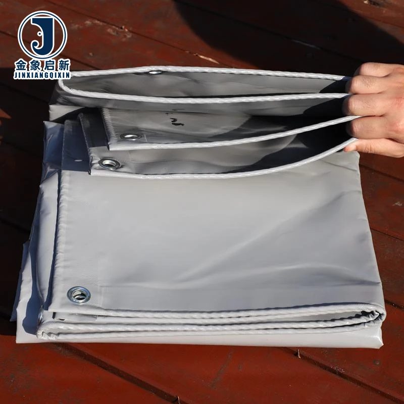 Factory Direct Heavy Duty Pvc Coated Polyester Fabric Tarps Plastic Coated Fabric UV-Resistant Plain Windproof