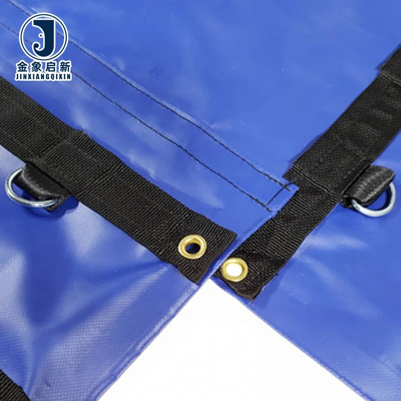 Heavy Duty 24′ X 27′ PVC Lumber Tarpaulin Waterproof 8ft. Drop with 3 Rows of D-Rings Coated and Woven Flatbed Tarps