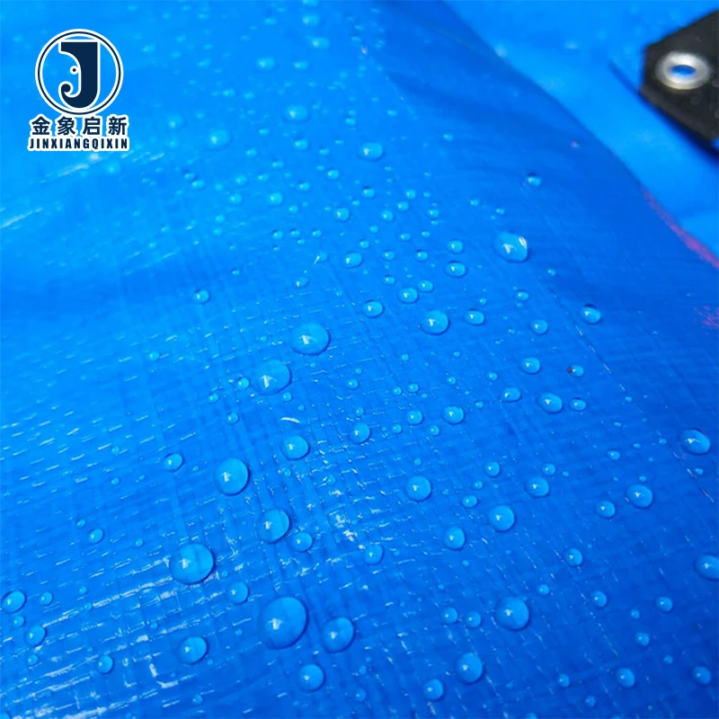 JX Tear-Resistant PE Coated Polyethylene Eco-Friendly Tarpaulin Waterproof Blackout Organic with Eyelets