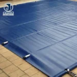 China Manufacturer 18oz 610gsm Heavy Duty Pvc Swimming Pool Cover Pvc Coated Tarpaulin Fabric Roll Roofing Cover Tarp Sheet