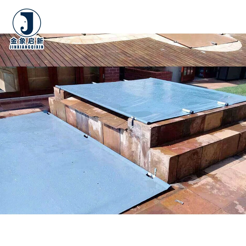 PVC Laminated Waterproof Breathable Anti-UV Blackout Organic Plain Weft Swimming Pool Covers Tarpaulin Coated