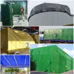 Low Cost PVC Tarp Manufacturer Waterproof Fireproof Awning PVC Coated Fabric Blackout Breathable Organic