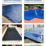 PVC Coated Tarpaulin Waterproof Rainproof Outdoor Awning Shade Sail Canopy Pet Dog House Cover for Boys Anti-UV Medium Weight