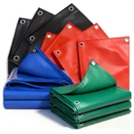 Factory Direct Heavy Duty Pvc Coated Polyester Fabric Tarps Plastic Coated Fabric UV-Resistant Plain Windproof