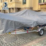Customized 12m by 12m PVC Trailer Tarpaulin Sheets 650gsm With Eyelets for Trucks
