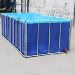 PVC Tarpaulin 0.65mm Industrial Woven Fabric Plain Style Waterproof Coating for Fish Pond Tank Pool From Vietnam