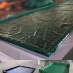 Inflatable Waterproof Eco-Friendly Plain Woven Warp Car Wash Containment Mat Water Collector UV Stabilized Lightweight PVC