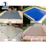 JX PVC Laminated Waterproof Breathable Anti-UV Blackout Organic Plain Weft Swimming Pool Covers Tarpaulin Coated