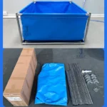 Anti-leaking Durable PVC Tarpaulin Fish Pond Liner Plastic Fish Ponds Foldable Aquaculture Pond Tanks for Fish