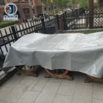 JX PVC Coated Tarpaulin/Cover for Farm Waterproof Warp Knitted Tent Pig Broiler Sheep Chicken Farm Plain Style