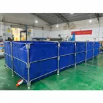 PVC Tarpaulin Roll for Fish Pond Lining & Aquaculture Tanks-Anti-Bacteria Abrasion-Resistant Medium Weight