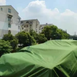 Thick 0.9mm PVC Laminated Woven Plain Canvas Tarpaulin Truck Canopy Waterproof Outdoor Awning Shading Sail Pet House Accessories