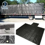 Factory Wholesale 14oz 18oz RipSTOP Flatbed Semi Truck Lumber Tarp with 8′ Drops 1PC 2PC 3PC Custom Waterproof Tarp