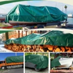 Custom Reinforced Edges Rip-Stop Rubberized PVC Tarpaulin Industry Covering Vinyl Coated Polyester Tarps for Trucks