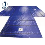 Heavy Duty 24′ X 27′ PVC Lumber Tarpaulin Waterproof 8ft. Drop with 3 Rows of D-Rings Coated and Woven Flatbed Tarps