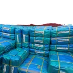 Industrial Grade Waterproof PVC Tarpaulin Roll  High Tenacity PVC Coated  Blue Outdoor Waterproof Tarpaulin