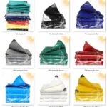 PVC Laminated Weft Knitted Double Coated Organic Breathable Blackout Heavy Duty Tarpaulin Fabric for Boys Outdoor Sun-Drying Use