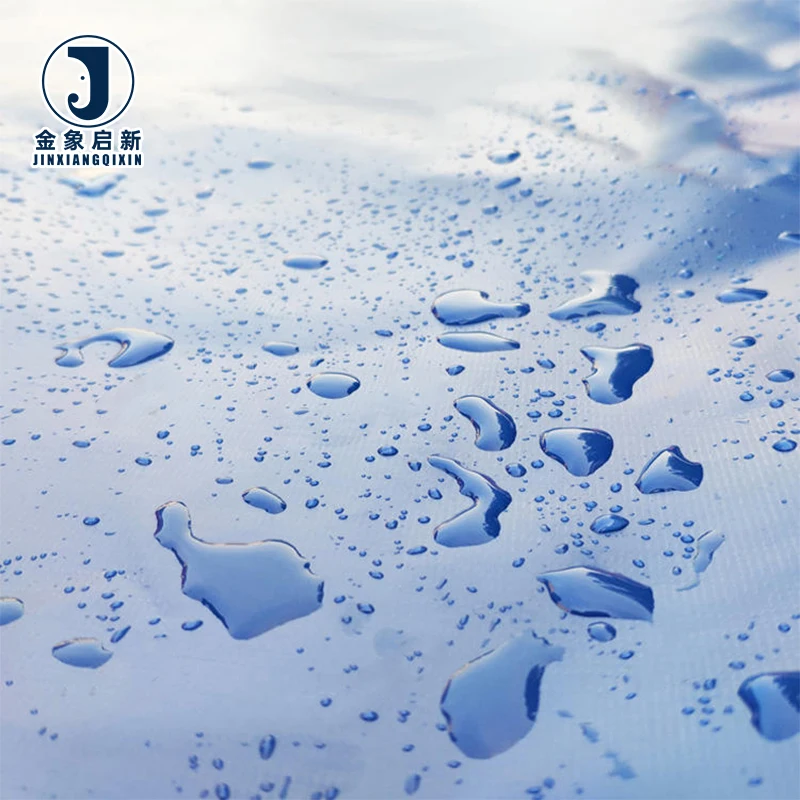 High Quality Windproof Waterproof PVC Coated Plain Tarpaulin for Industrial Shelter Use