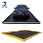 Inflatable Waterproof Eco-Friendly Plain Woven Warp Car Wash Containment Mat Water Collector UV Stabilized Lightweight PVC
