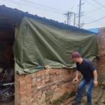 JX PVC Coated Tarpaulin/Cover for Farm Waterproof Warp Knitted Tent Pig Broiler Sheep Chicken Farm Plain Style