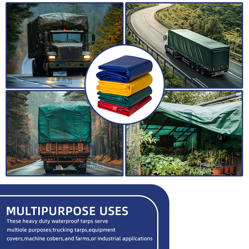 Hotsale Custom China Supplier Super Strength Industrial Grade 680GSM RIPSTOP PVC Tarpaulin for Builders Roof Tarp and Sheeting