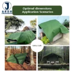 Thick 0.9mm PVC Laminated Woven Plain Canvas Tarpaulin Truck Canopy Waterproof Outdoor Awning Shading Sail Pet House Accessories