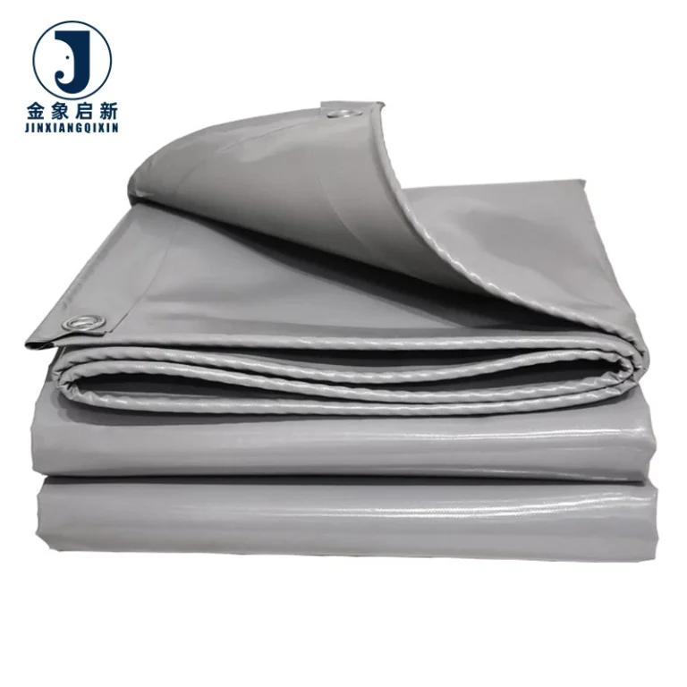 Customize 500-600GSM Heavy Duty Waterproof Anti-UV Knife Fabric PVC Tarpaulin for Car Tents Canopies Awnings