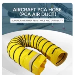 12 Inch High Quality Lightweight 12 Inch Flexible PCA Air Conditioning Hose Aviation Cooling Duct Ground Supp