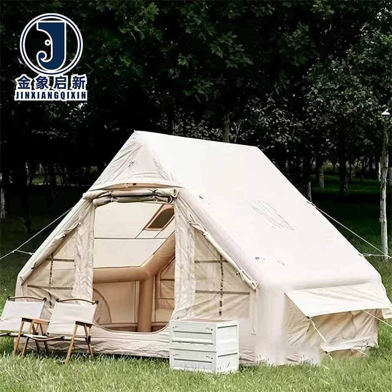Inflatable Camping Tent 1-12 Person Quick Automatic Opening Heavy Duty Waterproof UV-Resistant Four-Season Outdoor Family Tent