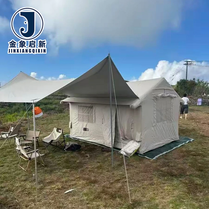 PVC Inflatable Camping Tent for Disaster Relief Quick Automatic Opening Emergency Shelter