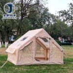 PVC Waterproof Inflatable Camping Tent with Automatic Opening for Four-Season Emergency Use