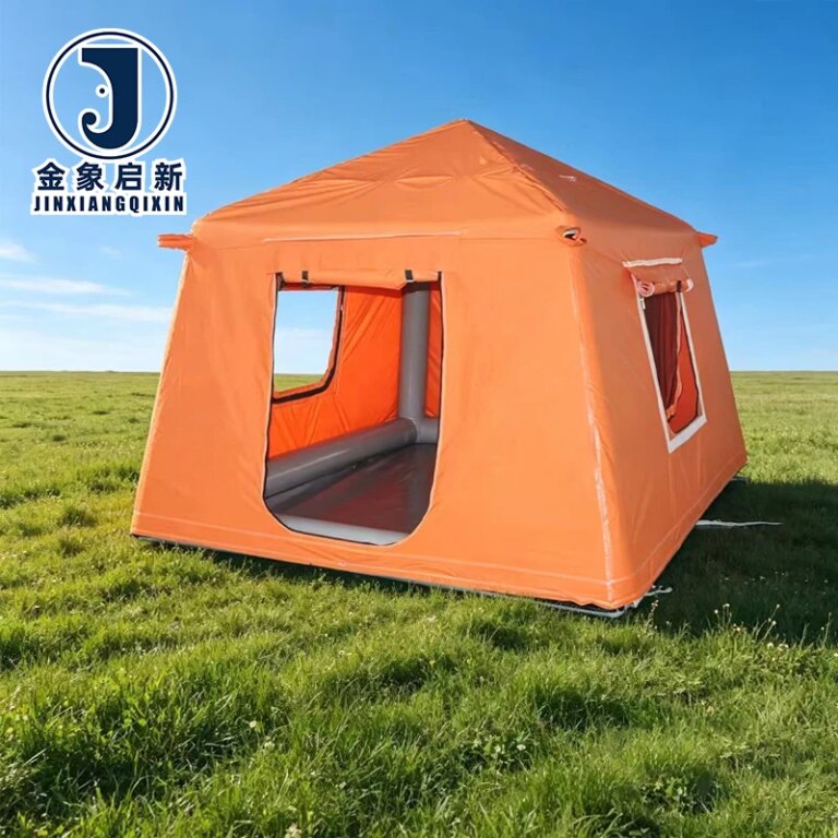 Quick Automatic Opening Inflatable Camping Tent 420D Oxford for 5-8 Person Emergency Disaster Relief 4-Season